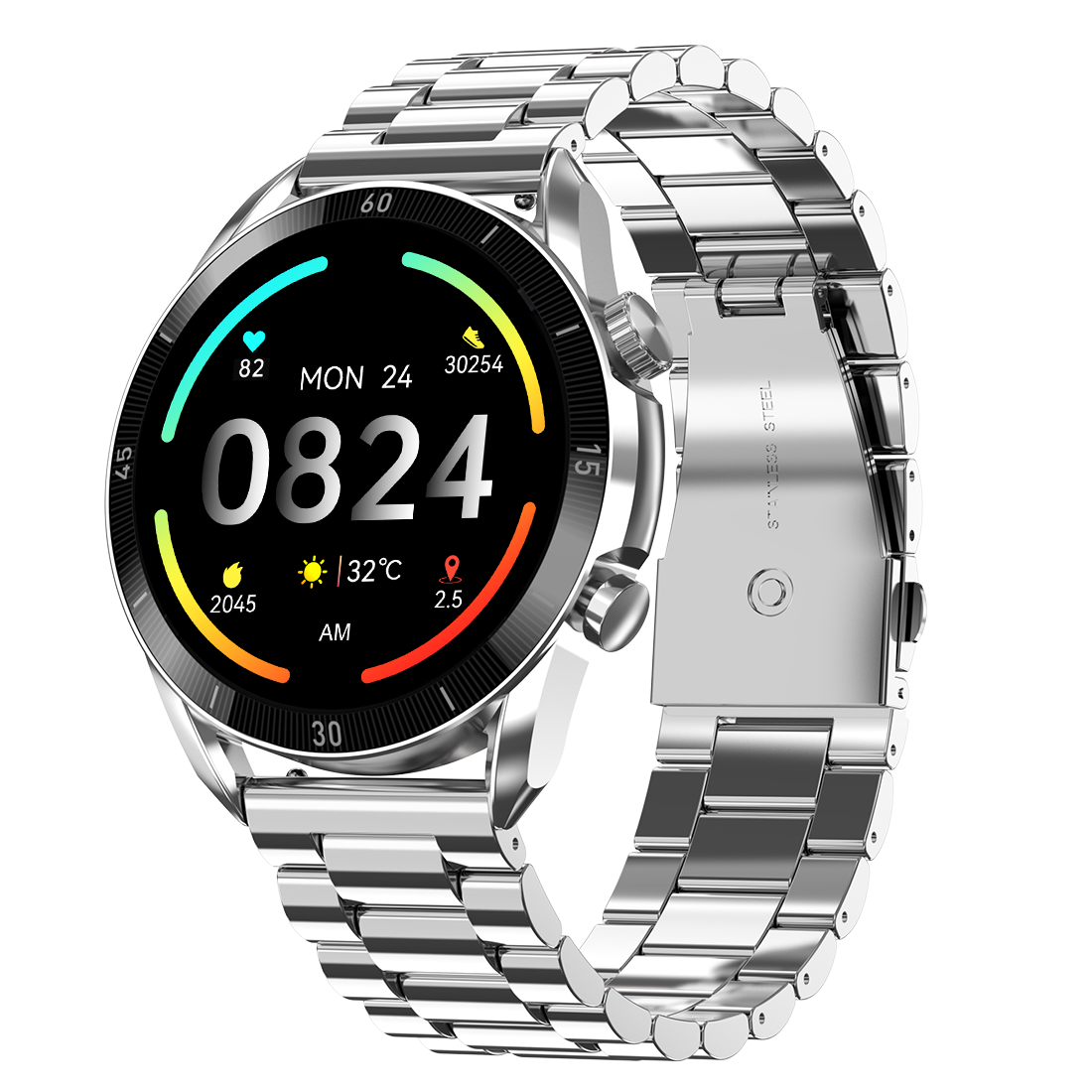 Legacy Silver Stainless Steel Smartwatch - Image 1