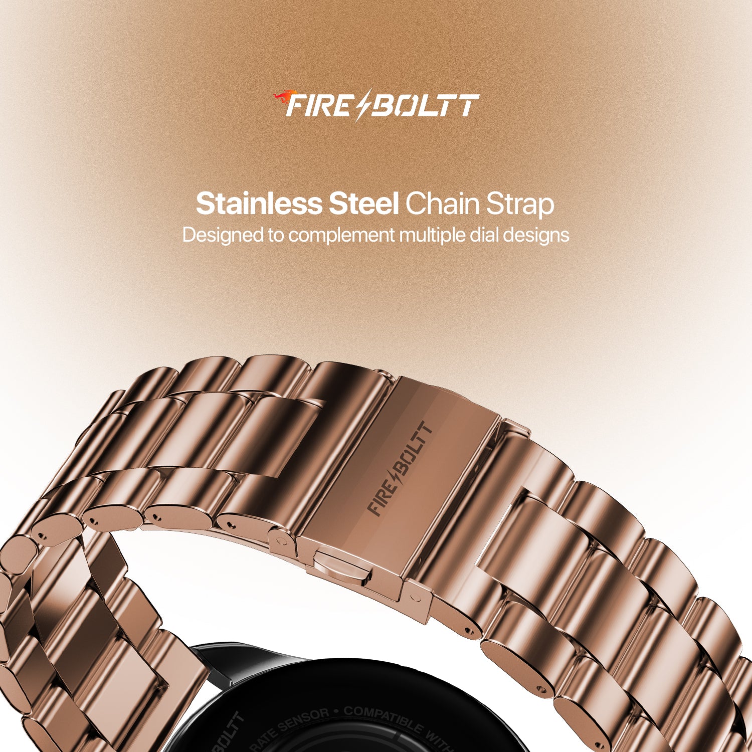 MetalEdge Stainless Steel Chain Straps 22mm – Fire-Boltt