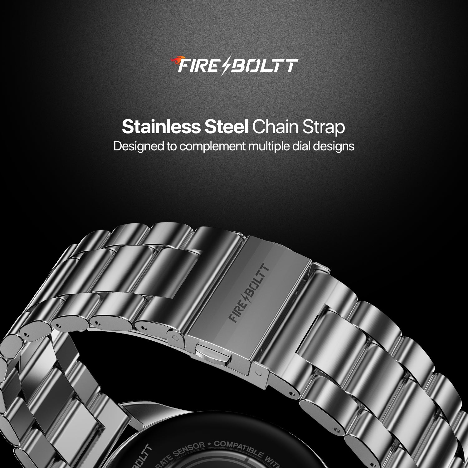 MetalEdge Stainless Steel Chain Straps 22mm – Fire-Boltt