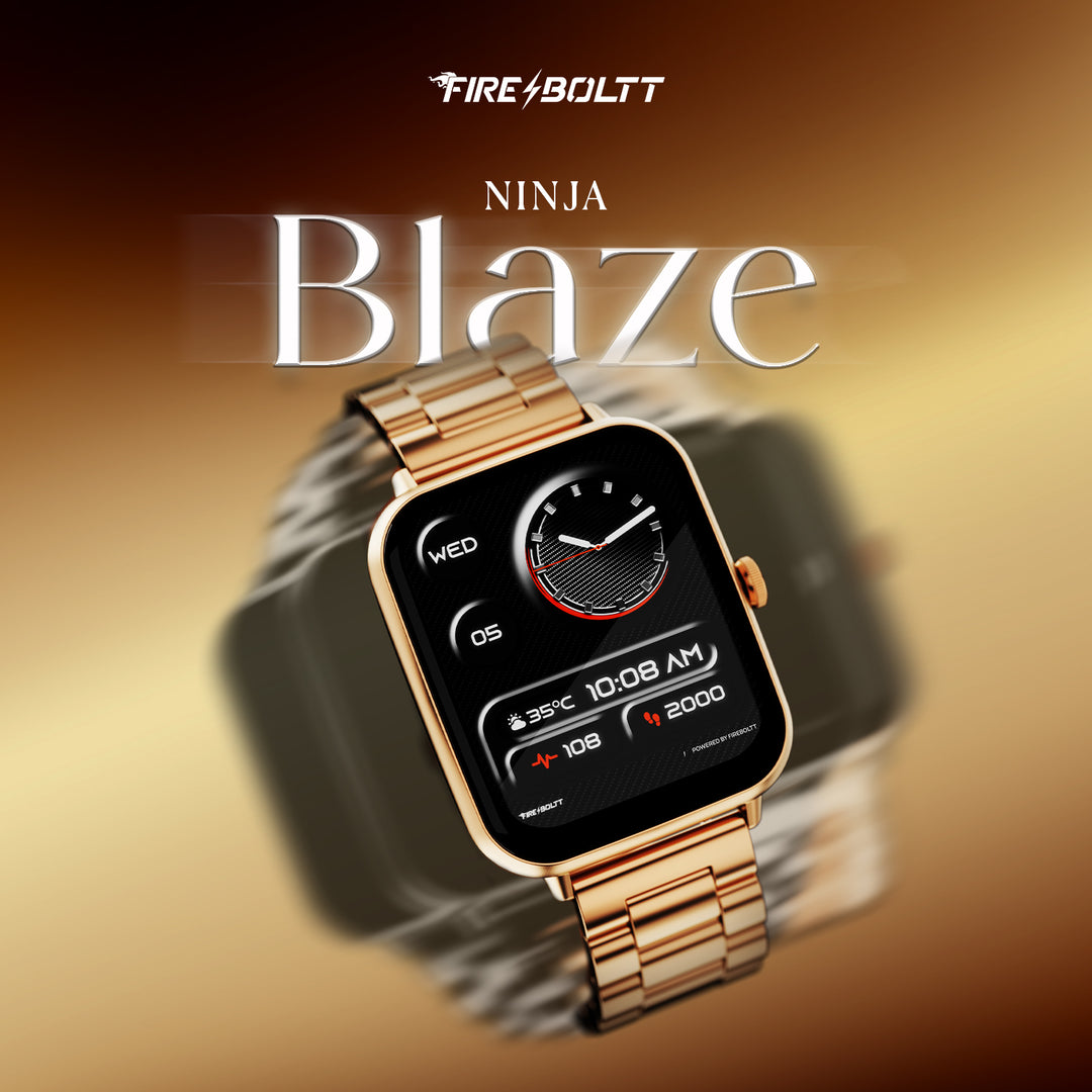 早い者勝ち　PLACEBO ゴールド　501 Ninja Blaze with a 51mm (1.83 inch) Display and BT Calling – Fire
