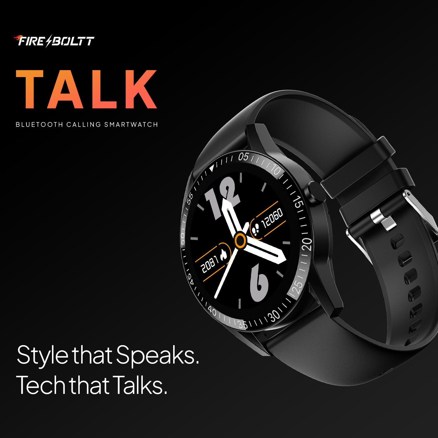 Talk with 35.3mm Display | BT Calling | Stainless steel – Fire-Boltt