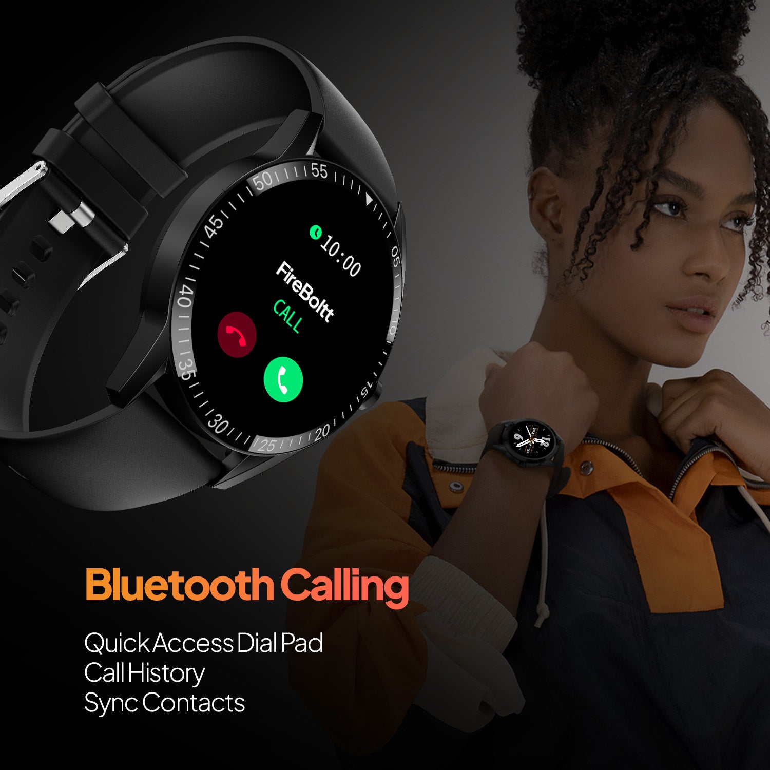 Talk with 35.3mm Display | BT Calling | Stainless steel – Fire-Boltt