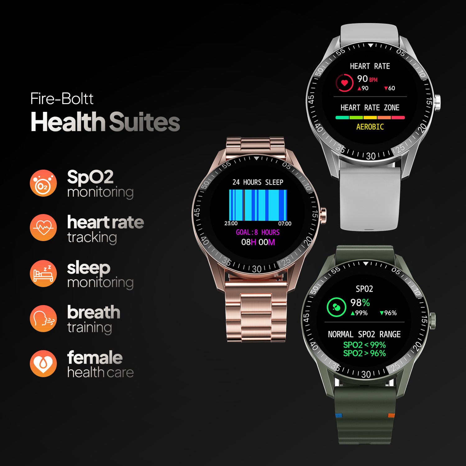 Talk with 35.3mm Display | BT Calling | Stainless steel – Fire-Boltt