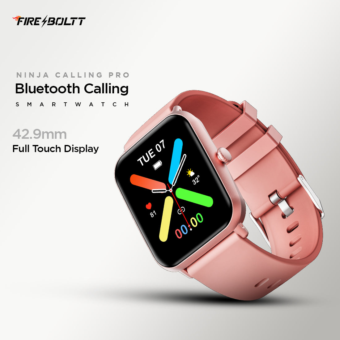 Call Ninja Fire-Boltt Ninja Call Pro | BT Calling | 100+ Sports Modes