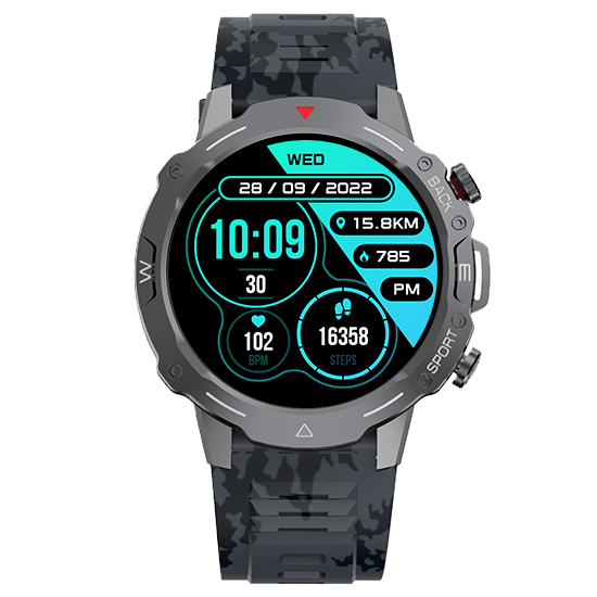 Grenade with a 35.3mm (1.39inch) HD Display & BT calling