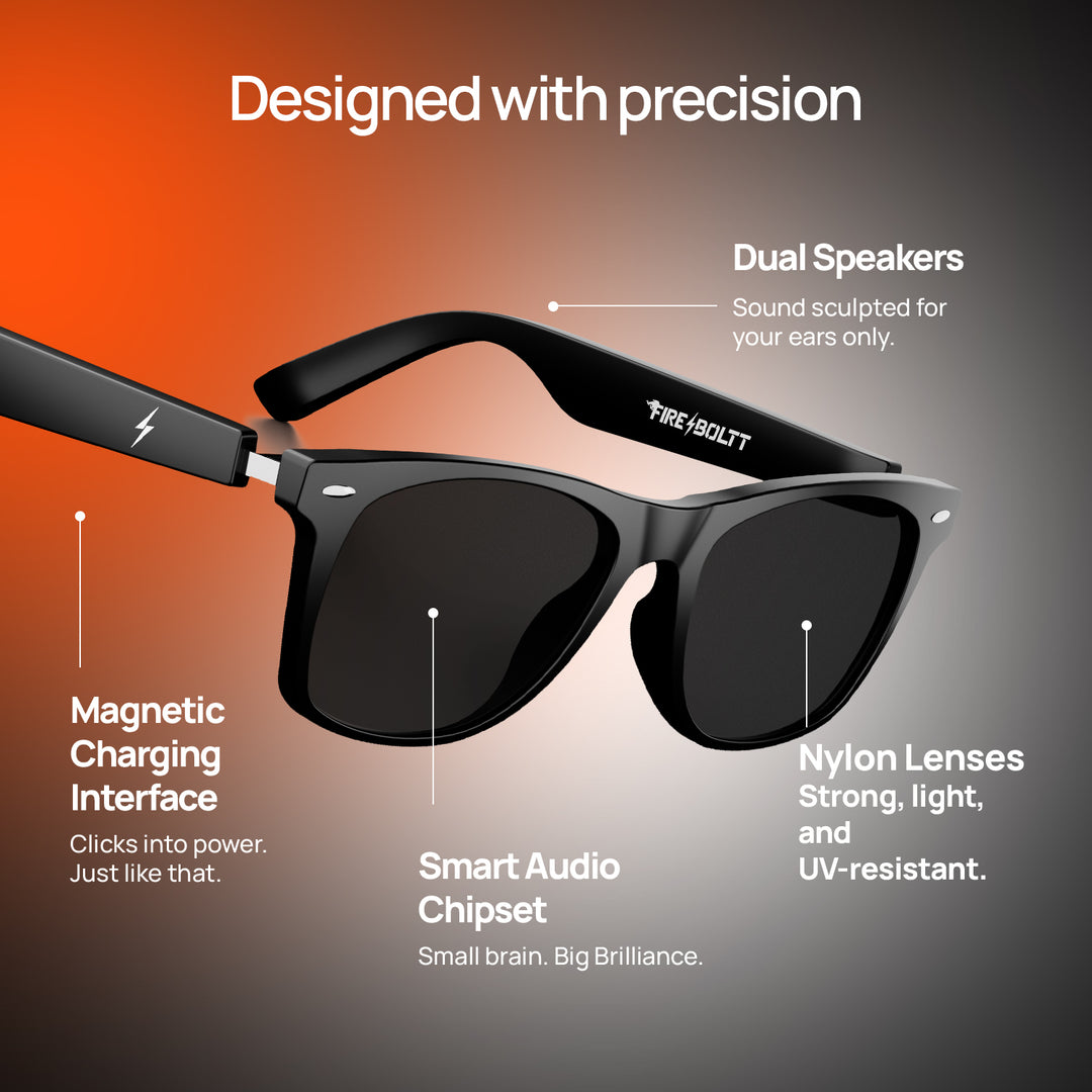 Fire-Lens Dune Smart Glasses | Wireless Bluetooth – Fire-Boltt