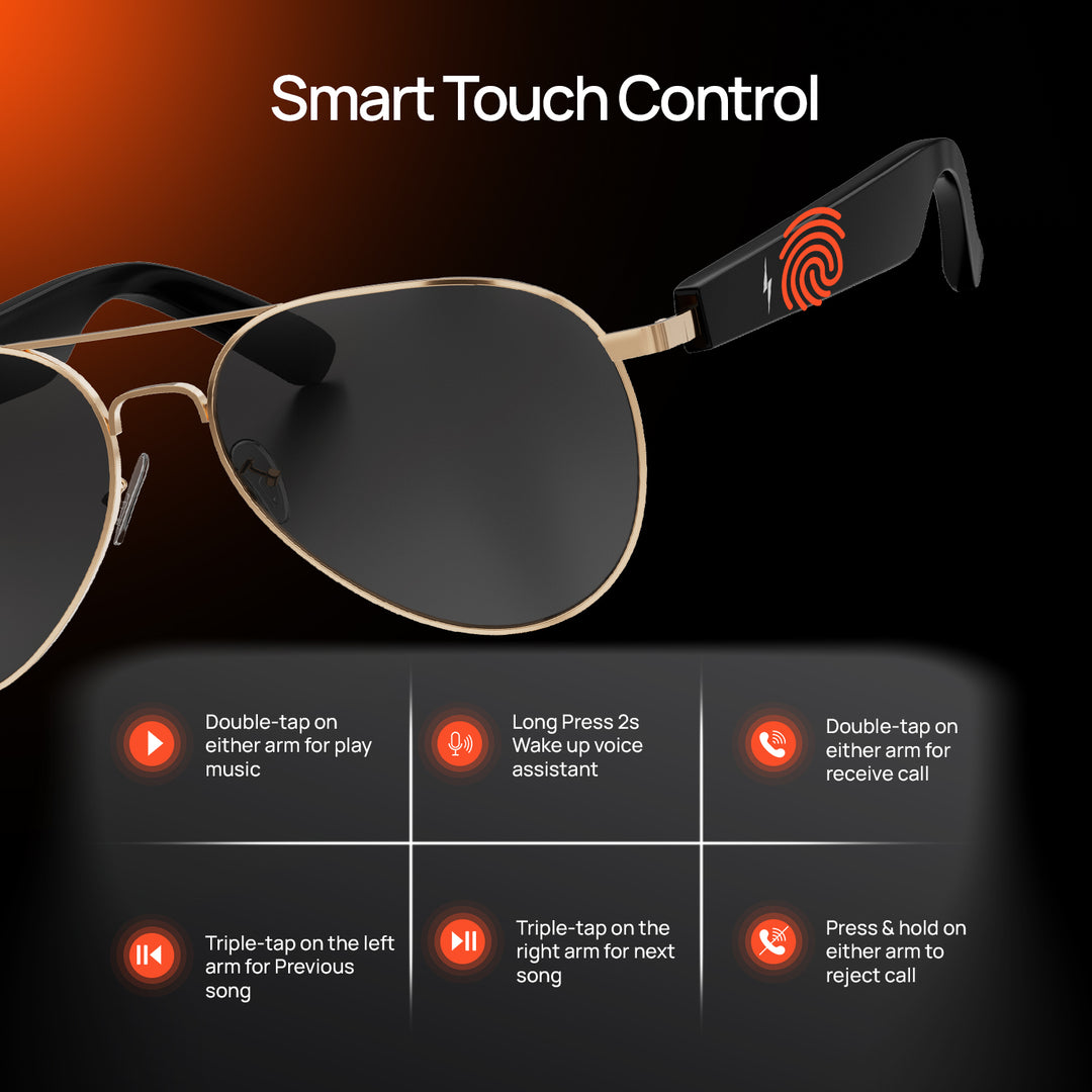 goggles bluetooth Fire-Lens Sway Smart Glasses