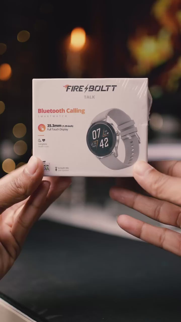 Talk with 35.3mm Display | BT Calling | Stainless steel – Fire-Boltt